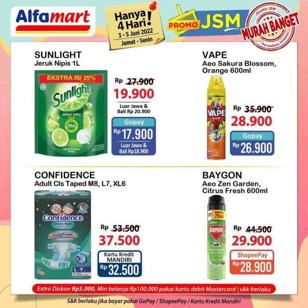 Promo JSM Alfamart Terbaru Mulai 3-5 Juni 2022