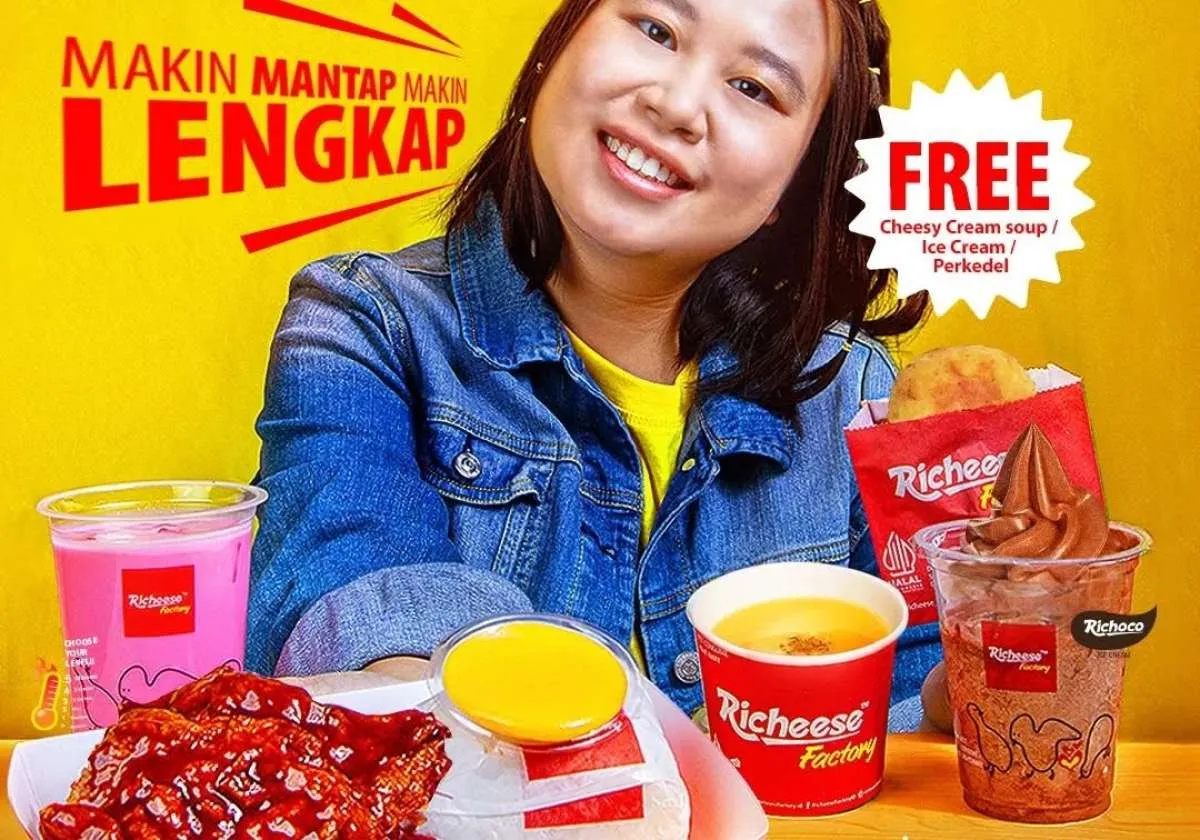 Promo Richeese Factory Gratis Side Dish, Combo Fire Chicken Cuma Rp 44.000-an Saja