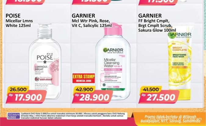 Promo JSM Alfamart Terbaru Juli 2025, Micellar Water & Facial Foam Lebih Murah