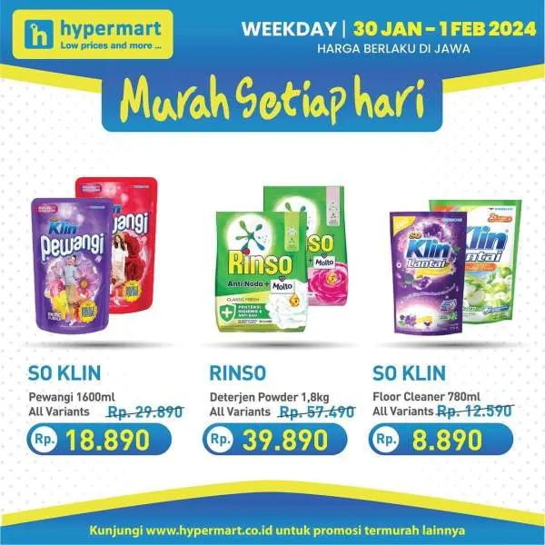 Promo Hypermart Hyper Diskon Weekday Periode 30 Januari-1 Februari 2024