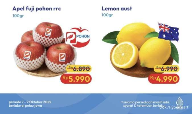 Promo Hypermart Weekday 7-9 Oktober 2025, Lemon Australia-Daging Giling Harga Spesial