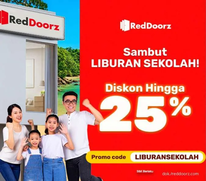 Promo RedDoorz Liburan Sekolah s.d 3 Juli 2022, Dapatkan Diskon Hingga 25%
