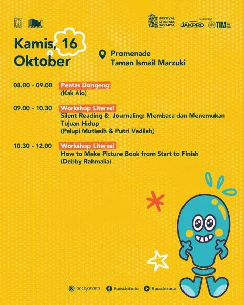 Festival Literasi Jakarta 16 Oktober