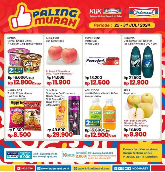 Promo Indomaret 25-31 Juli 2024 Spesial Paling Murah