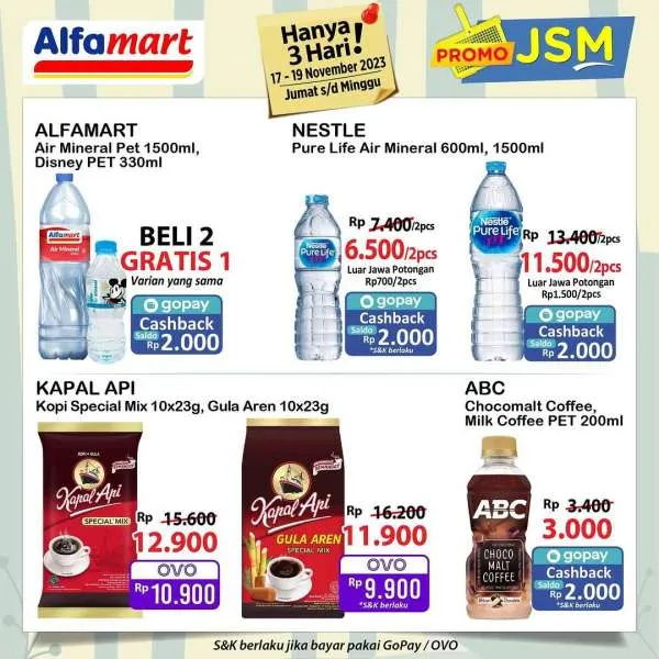 Promo JSM Alfamart Terbaru 17-19 November 2023, Promo Hanya 3 Hari