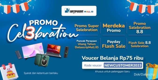 Rayakan Ulang Tahun, DatascripMall.ID Tebar Promo di Bulan Agustus