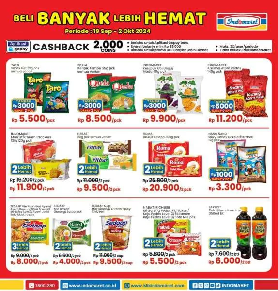 Promo Indomaret Super Hemat Periode 19 September-2 Oktober 2024