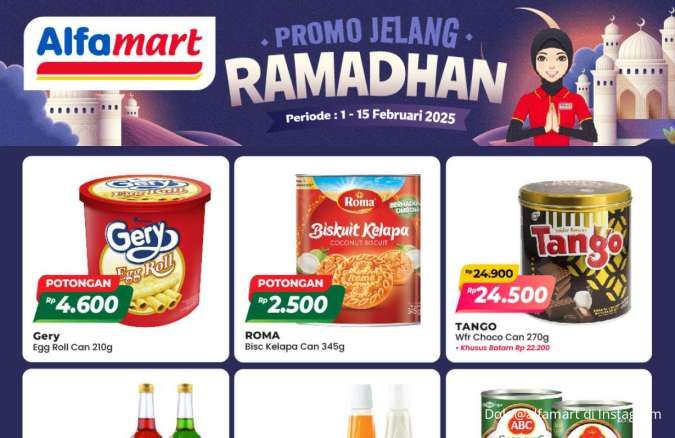 Promo Alfamart dan Indomaret Jelang Ramadan 2025, Biskuit Roma dan Tango Lebih Murah