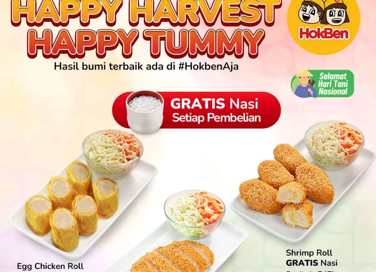 Promo HokBen Spesial Hari Tani Nasional, Berlaku 22-24 September 2025
