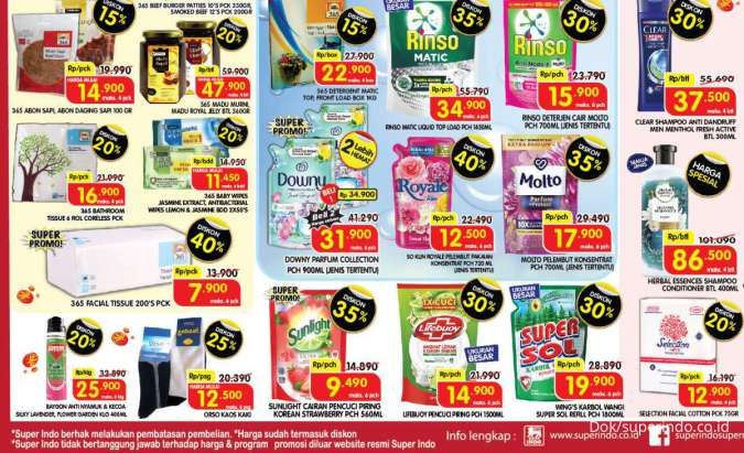 Promo Superindo Weekday Hari Ini 24 Juli 2024, Downy Beli 2 Lebih Hemat