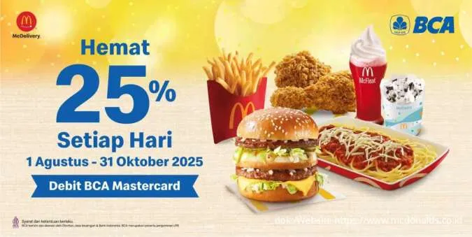 Promo McD x BCA Agustus -Oktober