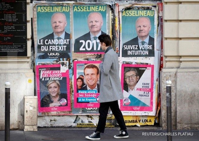 Pemilu Prancis juga unggulkan euro atas sterling