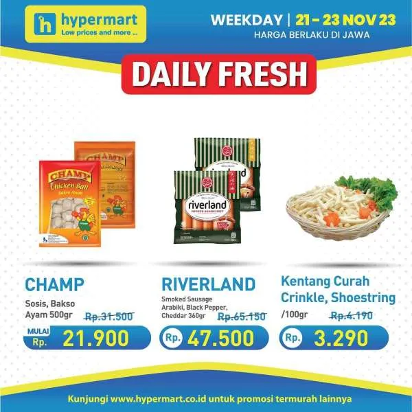 Promo Hypermart Hyper Diskon Weekday Periode 21-23 November 2023