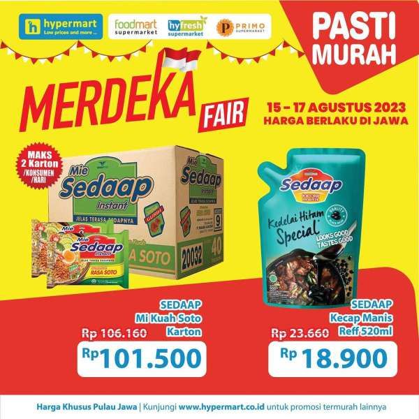 Katalog Promo Hypermart Terbaru 15-17 Agustus 2023, Promo Merdeka