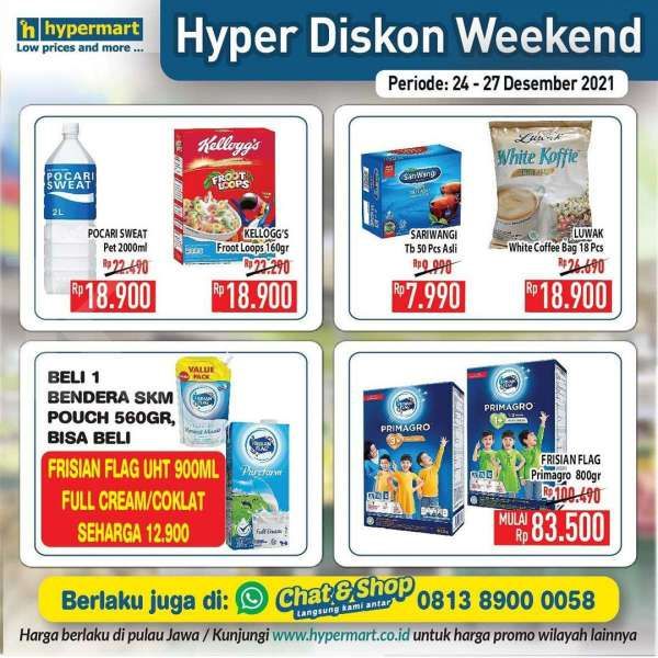 Katalog Promo Hypermart Hyper Diskon Weekend Periode 24-27 Desember 2021