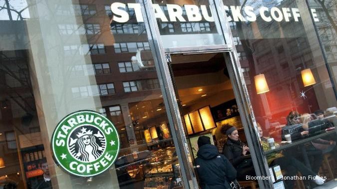 Saham Starbucks terjungkal