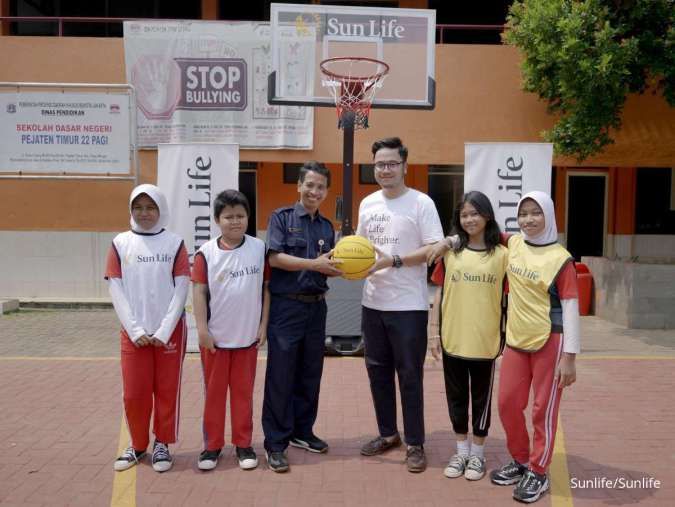 Dukung Hidup Aktif Anak, Sun Life Sumbang Fasilitas Basket