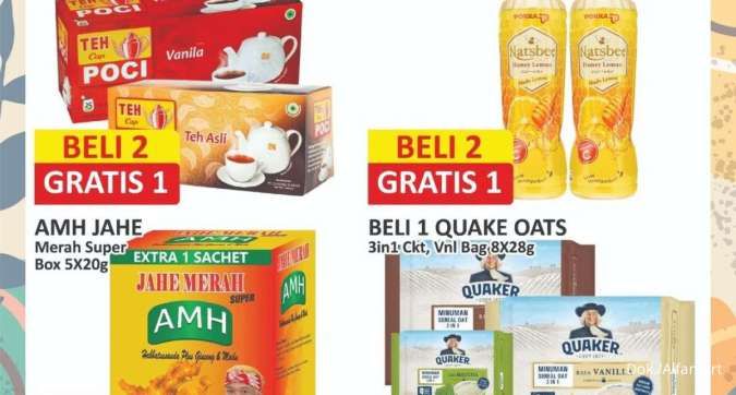 Promo Alfamart Serba Gratis 2-4 Agustus 2024, Quaker Oats Drink Beli 1 Gratis 1