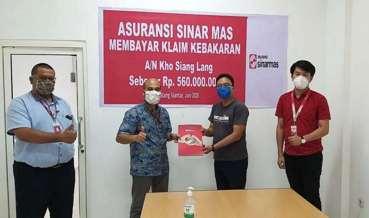 Asuransi Sinar Mas bayar interim payment klaim kebakaran senilai Rp 560 juta