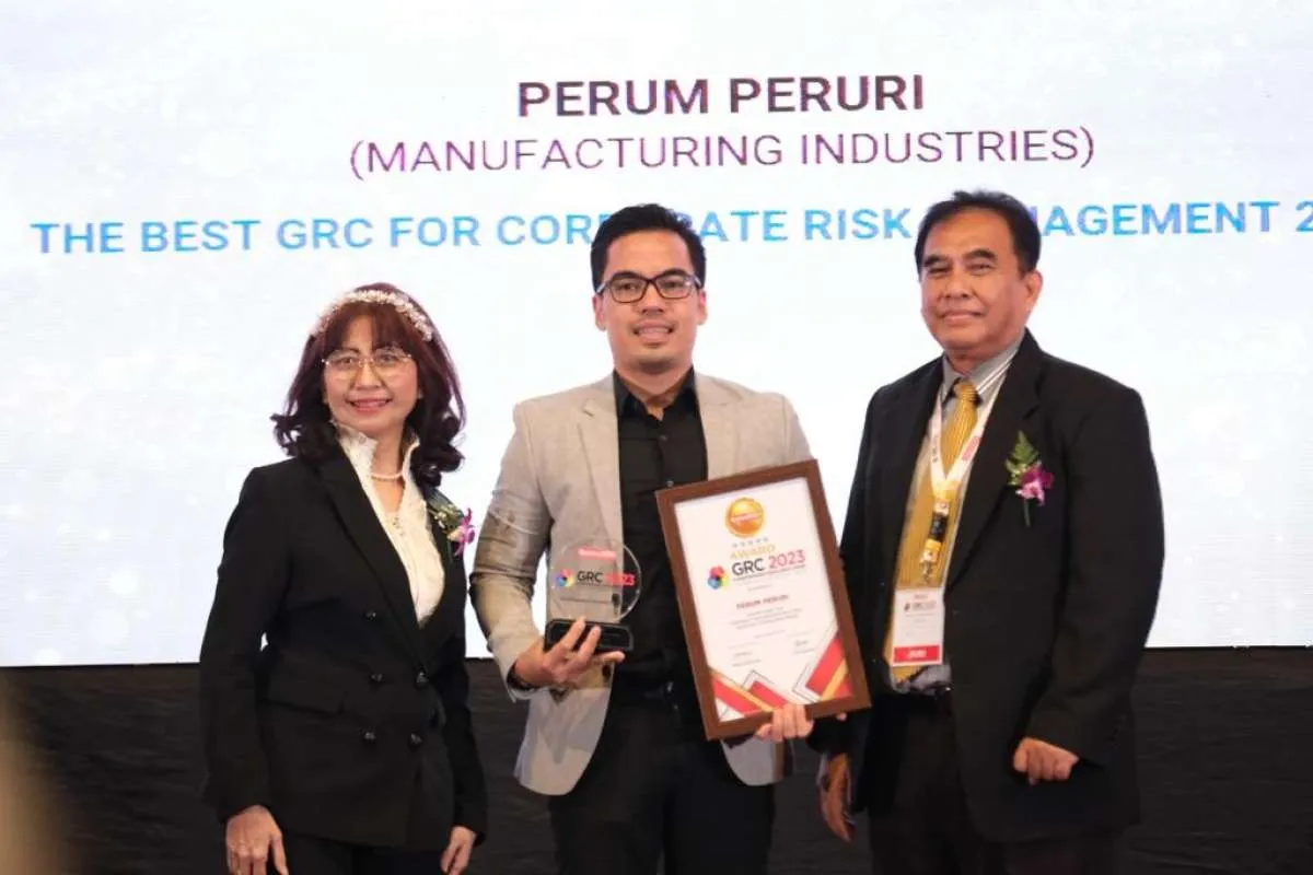 Peruri Raih Penghargaan The Best GRC For Corporate Risk Management 2023