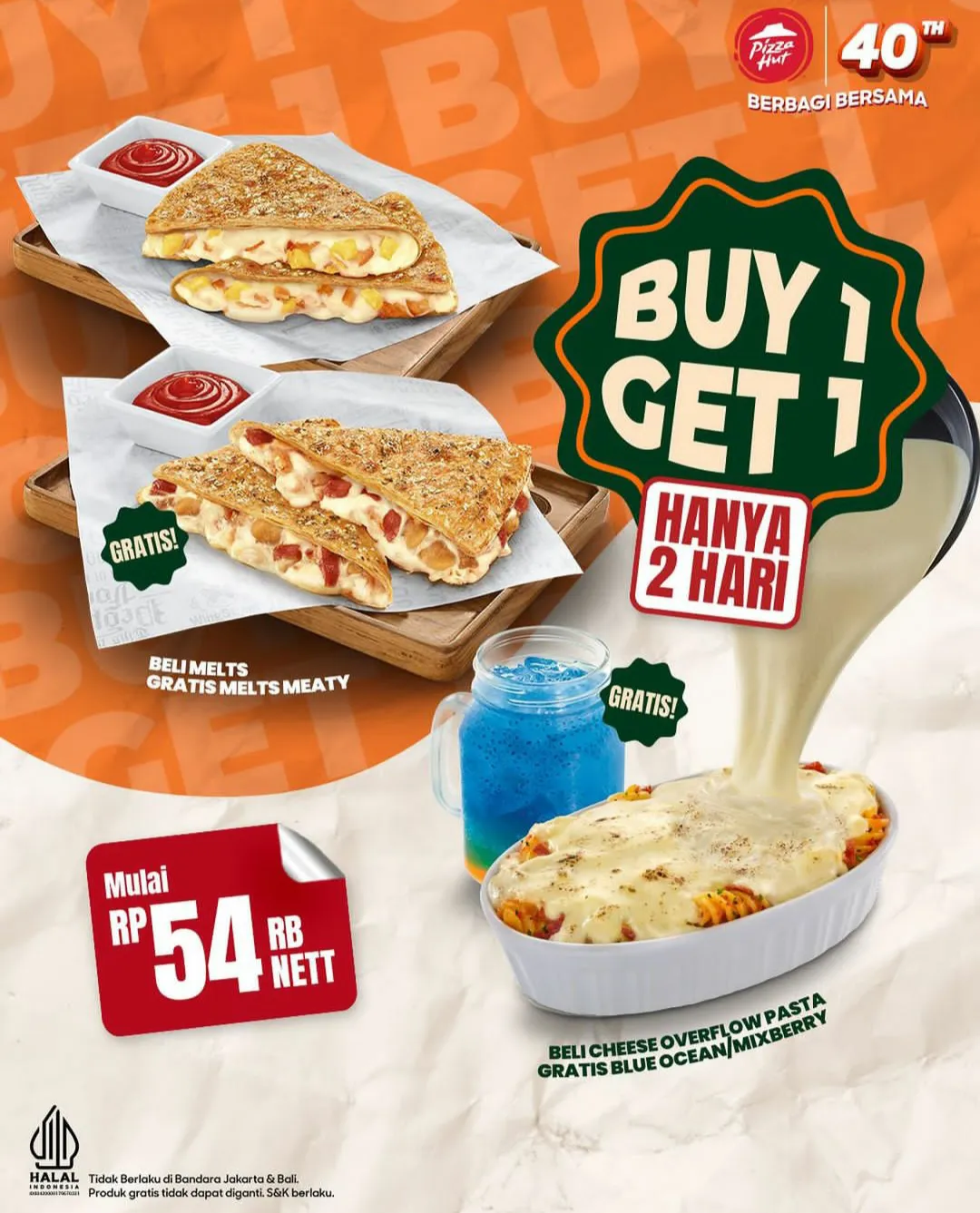 Promo Pizza Hut Buy 1 Get 1 free