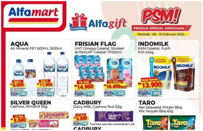 Promo Alfamart PSM 8-15 Februari 2025, Ada Promo Silver Queen dan Cadbury