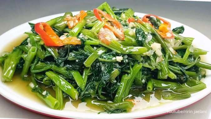 4 Resep Cah Kangkung Aneka Isian, Masak Praktis 15 Menit Langsung Jadi