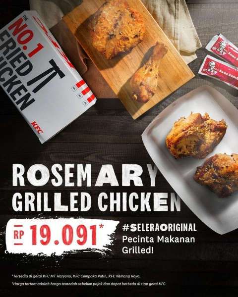 Promo KFC Rosemary Grillend Chicken di September 2022