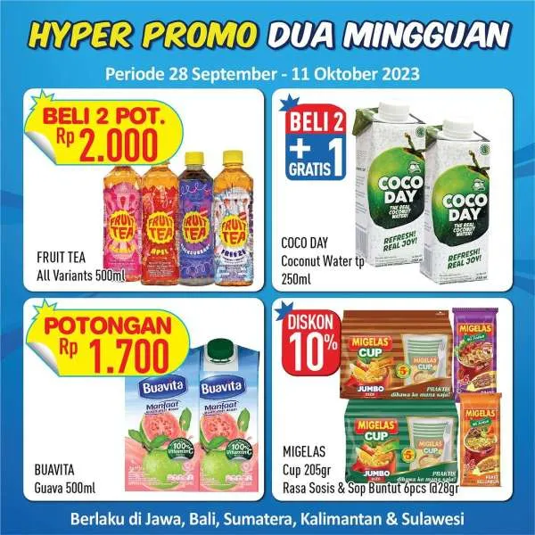 Promo Hypermart Hyper Promo Dua Mingguan Periode 28 September-11 Oktober 2023