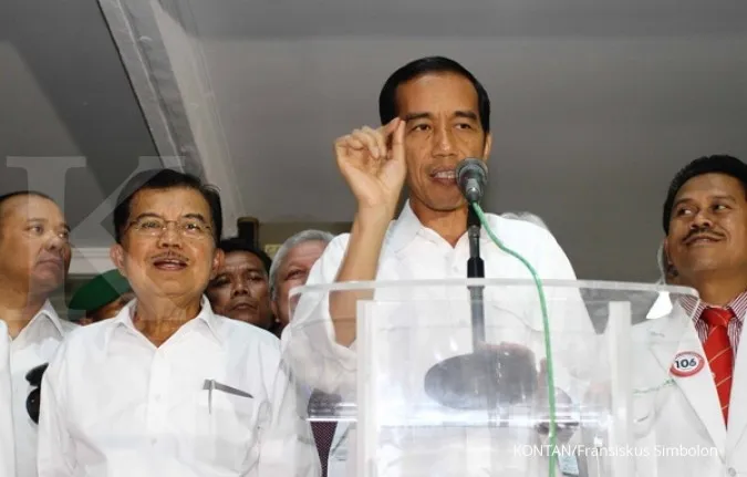 Jokowi campaign post damaged in fire