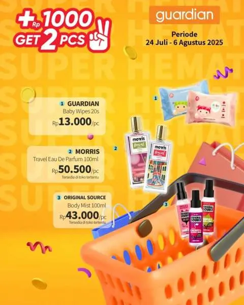 Promo Guardian Super Hemat Periode 24 Juli-6 Agustus 2025