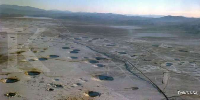Lokasi uji coba nuklir di Nevada Test Site (NTS)