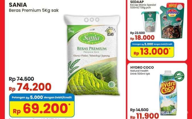 Promo Indomaret Weekend Hari Ini, Beli Beras Sania dan Hydro Coco Harga Lebih Murah