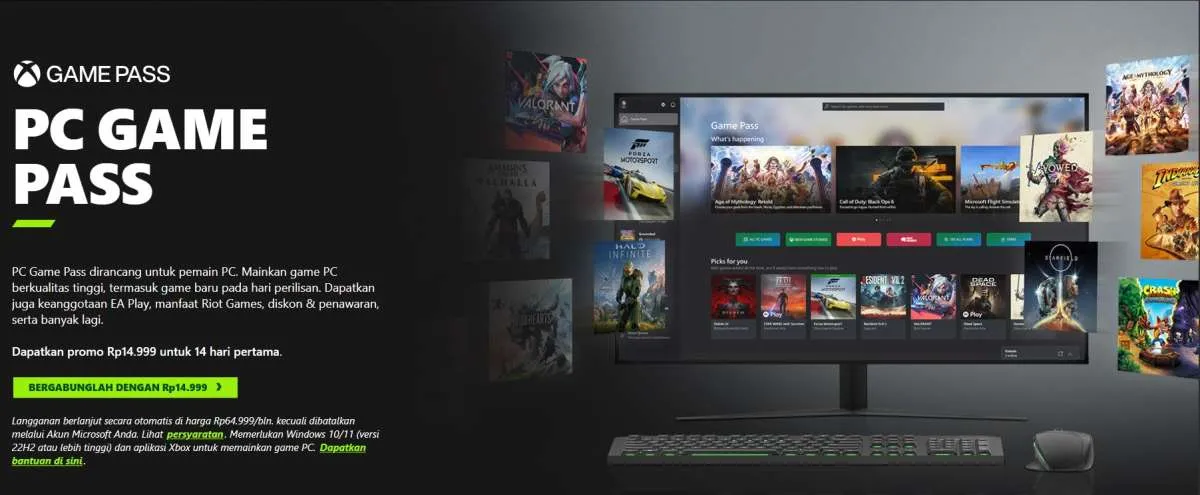 Biaya Langganan PC Game Pass di Indonesia Naik, jadi Berapa? Berikut Info Lengkapnya