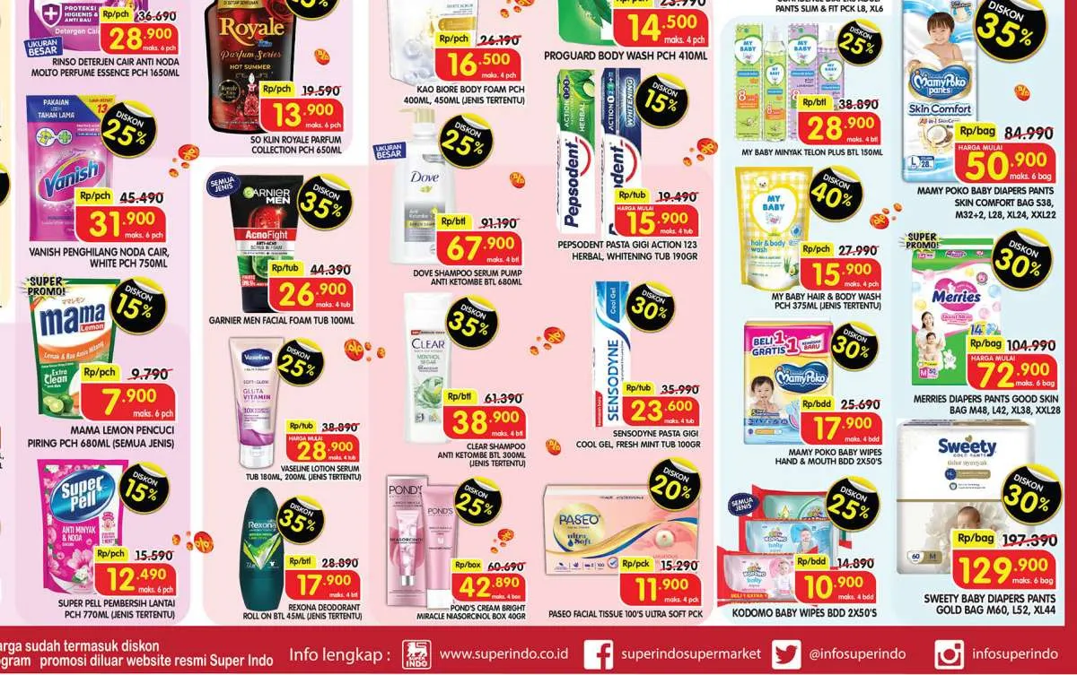 Promo JSM Superindo Spesial Long Weekend Mei, Merries dan Mamy Poko Diskon 30%