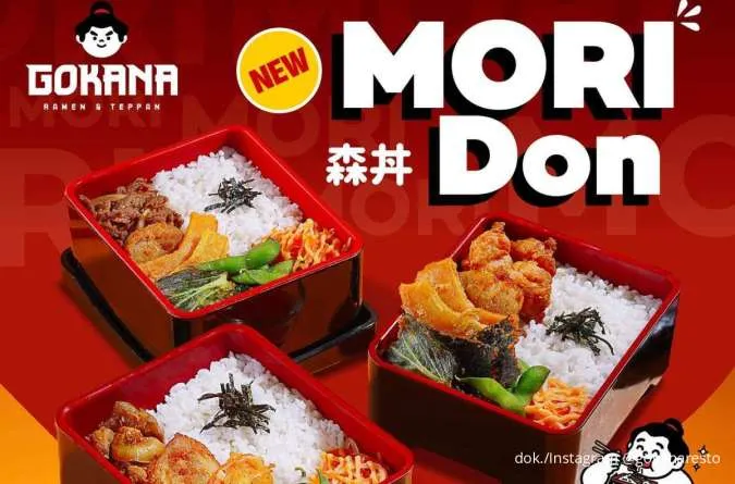 Promo Menu Baru Gokana, Mori Don dengan 3 Varian Favorit Mulai Rp 25.000 Saja