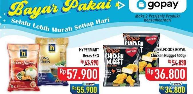 Promo Hypermart 6 Oktober 2022, Belanja Lebih Murah Lewat Gopay & OVO