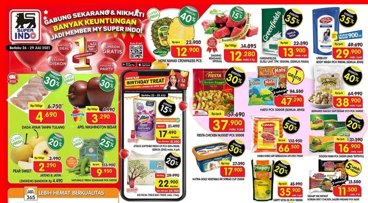 Promo Superindo weekdays 26-29 Juli 2021, diskon hari kerja!
