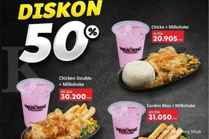 Promo Waroeng Steak 22-29 November 2021, Ada Diskon 50% Paket Lengkap via GoFood