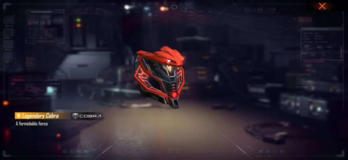 Cukup login 7 hari, dapatkan skin Legendary Cobra Backpack gratis di Free Fire!