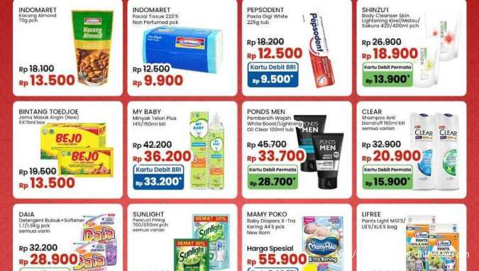 Promo JSM Indomaret Ramadan 2024, Belanja Harga Hemat dengan Kartu BRI dan Permata