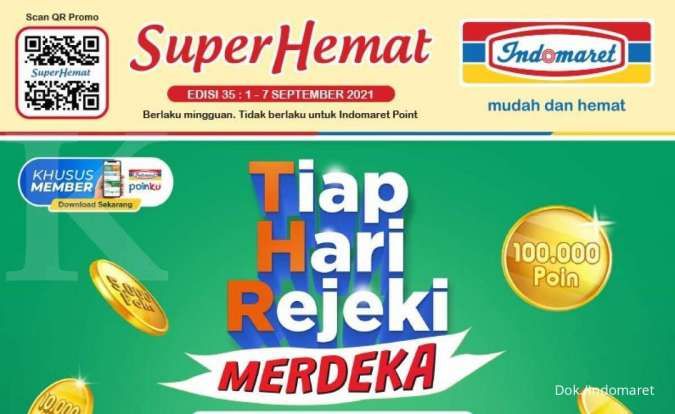 Promo Indomaret Super Hemat awal pekan, 6-7 September 2021!