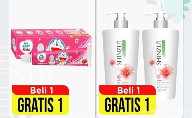 Promo Deterjen & Sabun Mandi di Alfamart dan Superindo, Shinzui Beli 1 Gratis 1