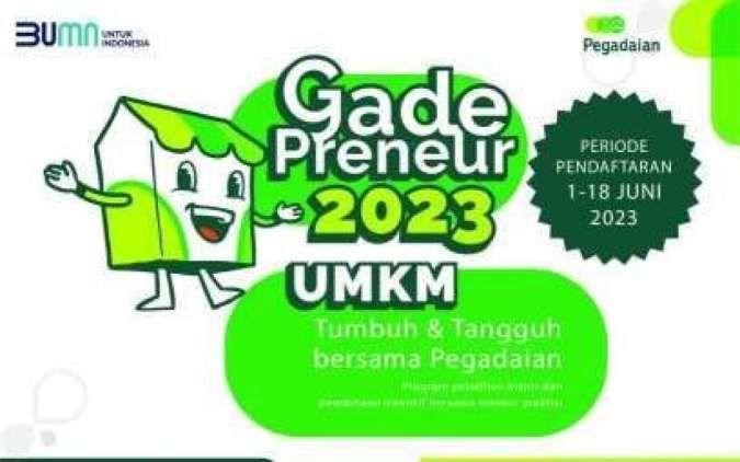 Pegadaian Buka Pendaftaran Pelatihan UMKM, GadePreneur