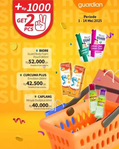 Promo Guardian Super Hemat Periode 1-14 Mei 2025