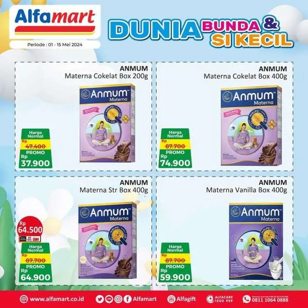 Promo Alfamart Susu Anak dan Ibu 1-15 Mei 2024