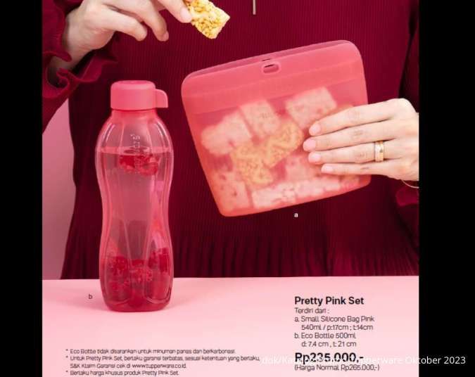 Pesta Diskon Botol Minum Di Katalog Promo Tupperware Oktober 2023, Ada Eco Bottle