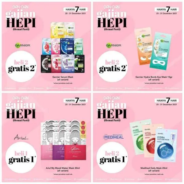 Promo DAN+DAN Gajian Hepi 25-31 Desember 2021
