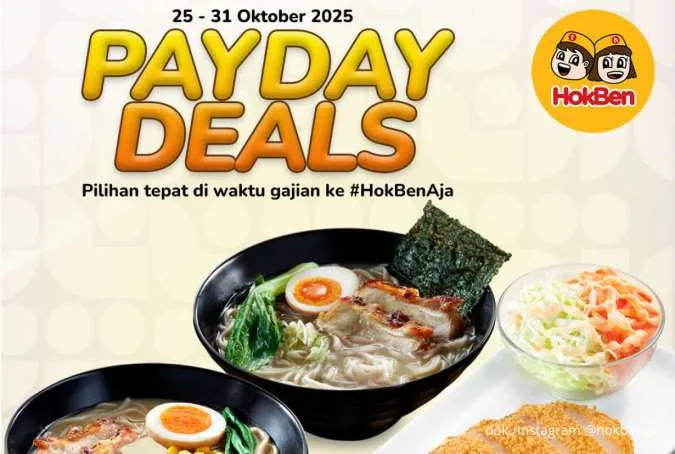 Nikmati Makan Berdua Hemat dengan Promo HokBen Payday Deals sampai 31 Oktober