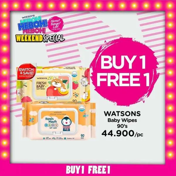 Promo Watsons Buy 1 Free 1 Periode 7-10 Oktober 2021